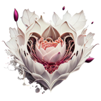 rose heart fantasy . AI Generated png