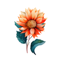 Watercolour floral . AI Generated png