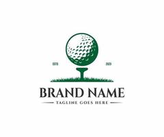 golf logo diseño plantilla, vector ilustración
