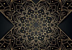 Luxury vector mandala background design with golden color pattern. Vector ornamental mandala design.