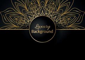 Luxury vector mandala background design with golden color pattern. Vector ornamental mandala design.