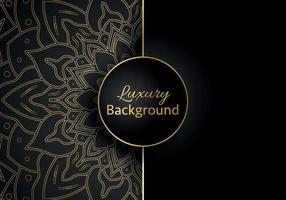 Luxury vector mandala background design with golden color pattern. Vector ornamental mandala design.