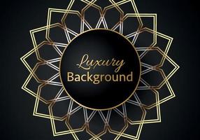 Abstract shape dark and golden glittering lines color luxury background. elegant modern background. vector