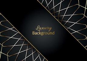 Abstract shape dark and golden glittering lines color luxury background. elegant modern background. vector