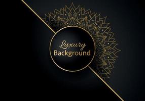 Luxury vector mandala background design with golden color pattern. Vector ornamental mandala design.