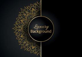 Luxury vector mandala background design with golden color pattern. Vector ornamental mandala design.