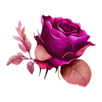 aquarelle des roses . ai généré png