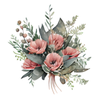 acquerello fiore . ai generato png