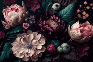 a beautiful floral background by photo