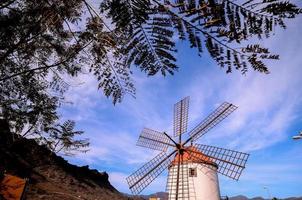 An old windmill photo