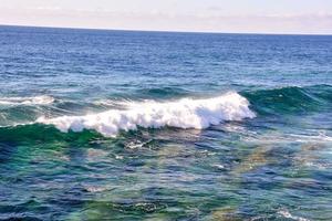 Sea with waves photo