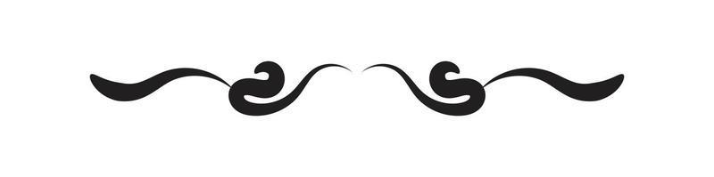 Simple Divider with black color on white background vector
