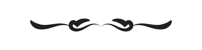 Simple Divider with black color on white background vector