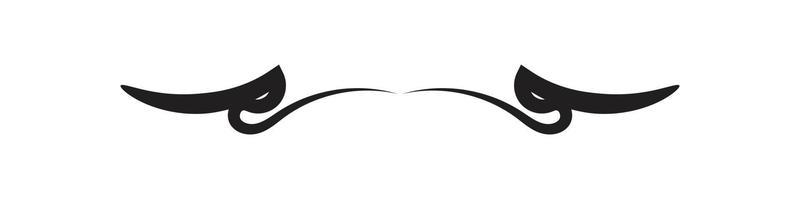 Simple Divider with black color on white background