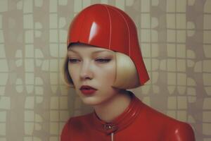 woman in futuristic style photo