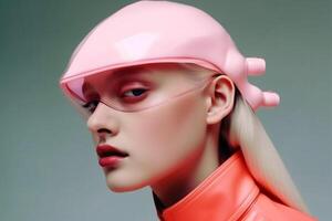 AI Generated woman in futuristic style photo