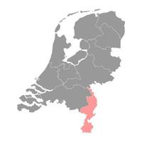 Limburg province of the Netherlands. Vector illustration.