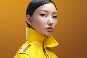 Asian woman in futuristic style photo
