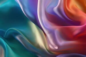 Colorful Smooth Silk Illustration Background with photo
