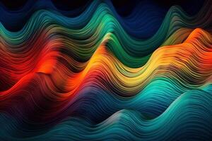 Colorful Abstract Wave Cloth Texture Illustration Background with photo