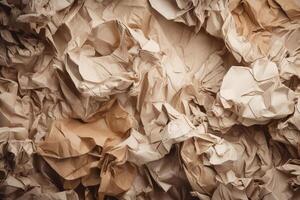 Crumpled Paper Texture Illustration Background with photo