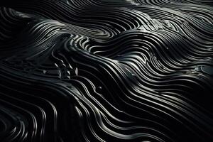 Black Metallic Abstract Surface Illustration Background with photo