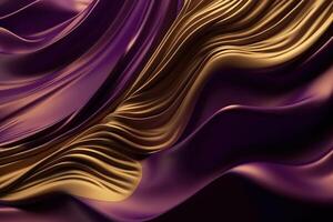 Abstract 3D Wave Bright and Gold illustration Background with photo