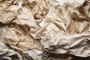 Crumpled Paper Texture Illustration Background with photo