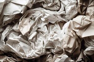 Crumpled Paper Texture Illustration Background with photo