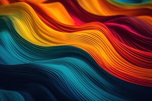 Colorful Abstract Wave Cloth Texture Illustration Background with