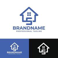 letra s hogar logo, adecuado para ninguna negocio relacionado a casa, real bienes, construcción, interior con s inicial. vector