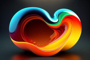 Abstract colorful 3d background. photo