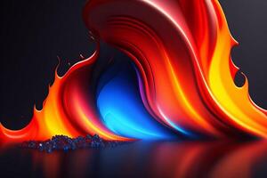Abstract colorful 3d background. photo