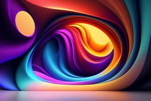 Abstract colorful 3d background. photo