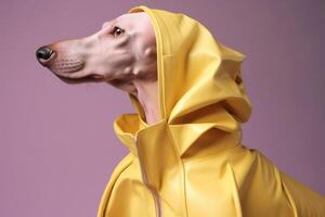 ai generado Weimaraner perro en futurista estilo foto