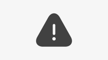 Attention solid icon vector