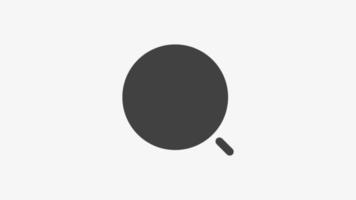 Search solid icon vector