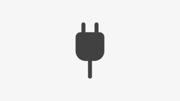 electricidad sólido icono vector