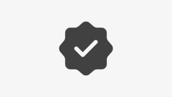 Verify solid icon vector