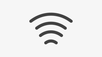 Wifi sólido icono vector