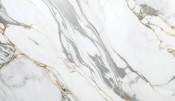 Realistic white marble with gold color. Material texture for interior design. Elegant and luxurious stone surface wallpaper. Gorgeous nature pattern concept. Free abstract background by . photo