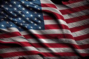 US American flag. For USA Memorial day, Veteran's day, Labor day. photo