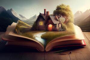 Magic book country. photo