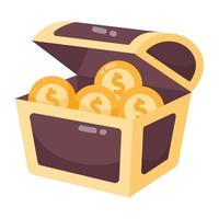 Trendy Treasure Box vector