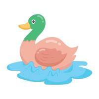 Trendy Duck Concepts vector