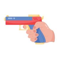 Trendy Handgun Concepts vector