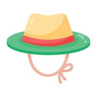 Trendy Hunter Hat vector