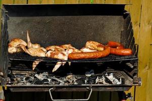 grilled meat closeup photo