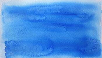 Abstract Blue color watercolor texture background, Ai photo