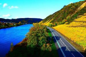 Mosel Valley Road in Autumn photo